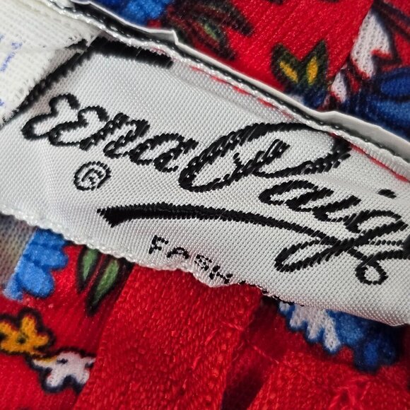 Vintage 60s 70s Red Prairie Floral Bohemian Dream Dress - Picture 7 of 16